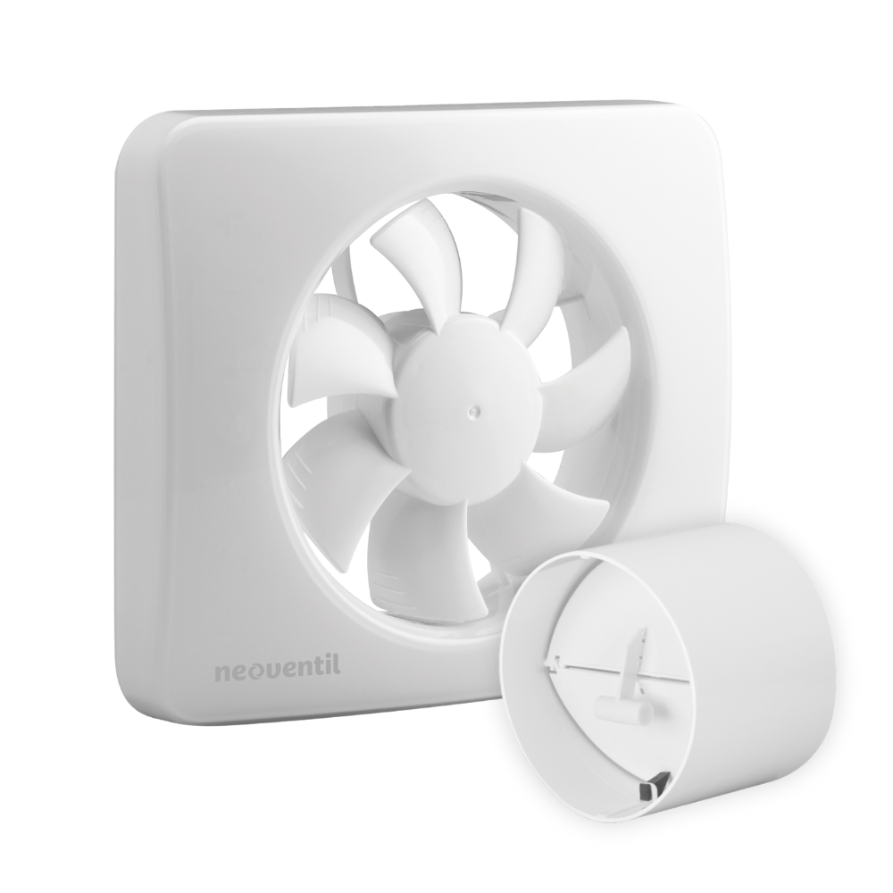 Hotte Aspirante Salle De Bain 100/125 Mm - Ventilateur Silencieux, Avec Capteur De Vapeur